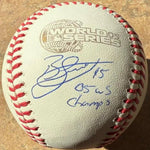 Bobby Jenks Signed Rawlings Official 2005 World Series Baseball w/Insc  - Chicago White Sox