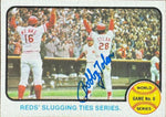 Bobby Tolan Signed 1973 Topps Baseball Card - Cincinnati Reds #208