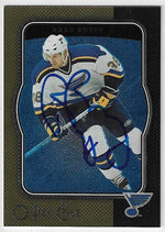 Brad Boyes Signed 2007-08 O-Pee-Chee Micromotion Hockey Card - St Louis Blues