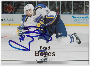 Brad Boyes Signed 2007-08 Upper Deck Hockey Card - St Louis Blues