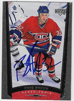 Brad Brown Signed 1998 - 99 Upper Deck Hockey Card - Montreal Canadiens - PastPros