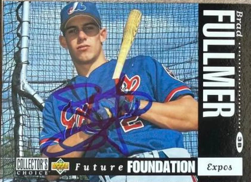 Brad Fullmer Signed 1994 Collector's Choice Baseball Card - Montreal Expos #643 FF, RC