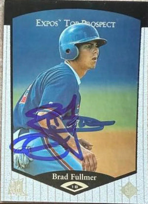 Brad Fullmer Signed 1998 SP Top Prospects Baseball Card - Montreal Expos #80