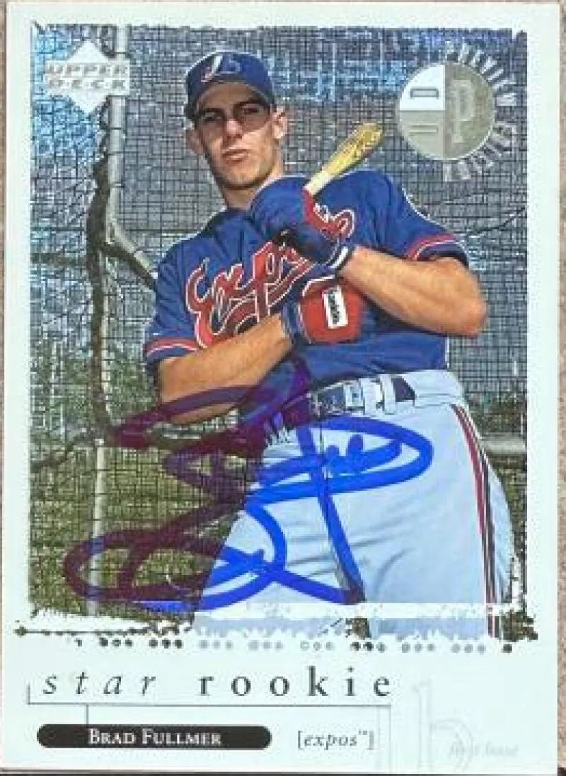 Brad Fullmer Signed 1998 Upper Deck Rookie Edition Preview Baseball Card - Montreal Expos #7 SR