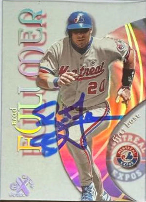 Brad Fullmer Signed 1999 SkyBox E-X Century Baseball Card - Montreal Expos #41