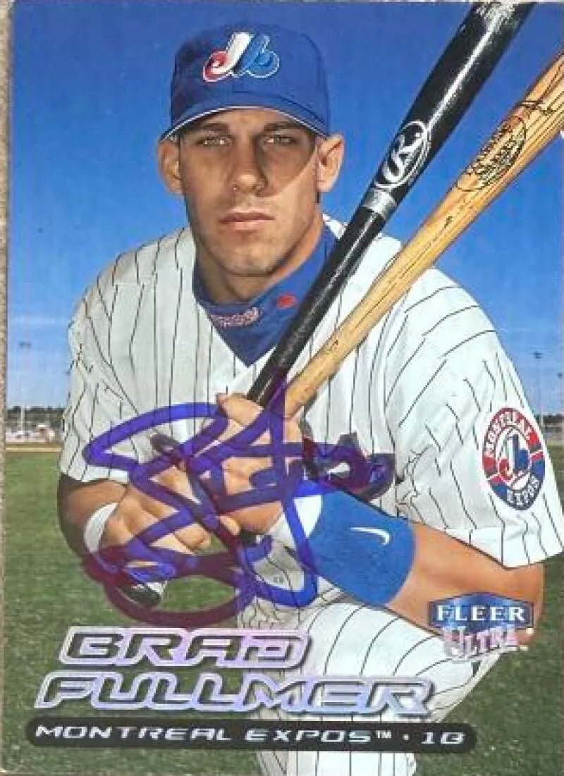 Brad Fullmer Signed 2000 Fleer Ultra Baseball Card - Montreal Expos #49