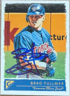 Brad Fullmer Signed 2001 Topps Gallery Baseball Card - Toronto Blue Jays #18