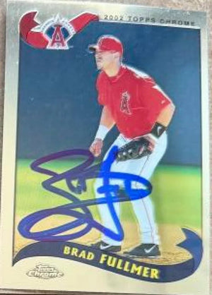 Brad Fullmer Signed 2002 Topps Traded & Rookies Chrome Baseball Card - Anaheim Angels #T78