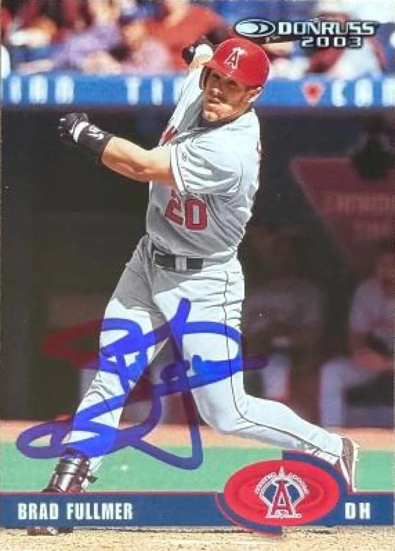 Brad Fullmer Signed 2003 Donruss Baseball Card - Anaheim Angels #82