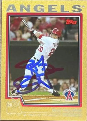 Brad Fullmer Signed 2004 Topps Gold Baseball Card - Anaheim Angels #103 SN2004