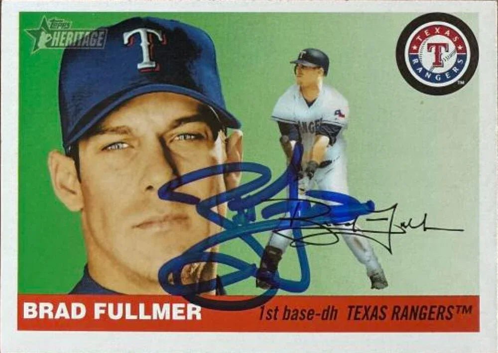 Brad Fullmer Signed 2004 Topps Heritage Baseball Card - Texas Rangers #143