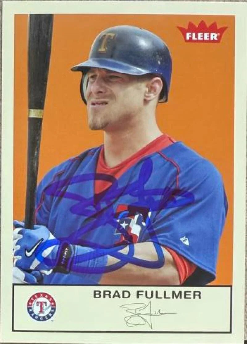 Brad Fullmer Signed 2005 Fleer Tradition Baseball Card - Texas Rangers #55