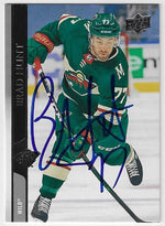 Brad Hunt Signed 2020-21 Upper Deck Hockey Card - Minnesota Wild