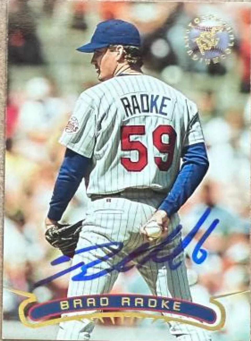 Brad Radke Signed 1996 Stadium Club Baseball Card - Minnesota Twins