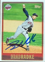 Brad Radke Signed 1997 Topps Baseball Card - Minnesota Twins