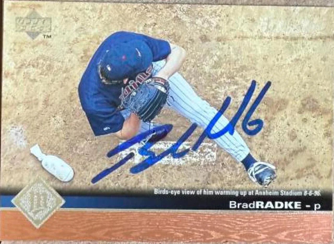 Brad Radke Signed 1997 Upper Deck Baseball Card - Minnesota Twins #413