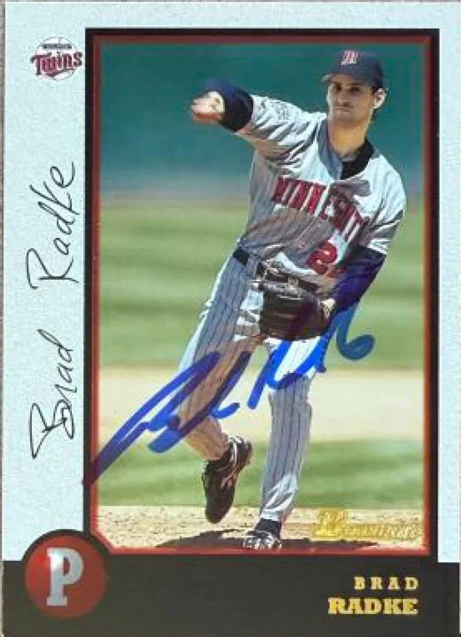 Brad Radke Signed 1998 Bowman Baseball Card - Minnesota Twins