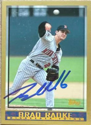 Brad Radke Signed 1998 Topps Baseball Card - Minnesota Twins #113