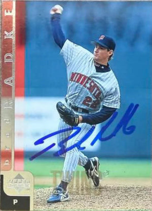 Brad Radke Signed 1998 Upper Deck Baseball Card - Minnesota Twins