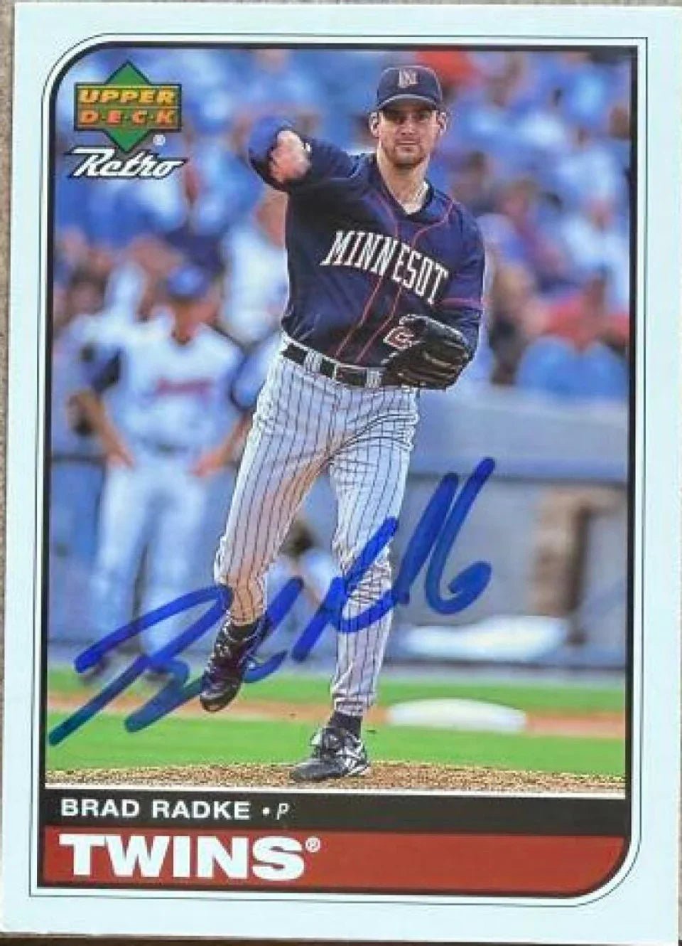 Brad Radke Signed 1998 Upper Deck Retro Baseball Card - Minnesota Twins