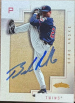 Brad Radke Signed 2001 Fleer Showcase Baseball Card - Minnesota Twins