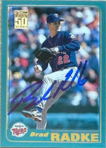 Brad Radke Signed 2001 Topps Baseball Card - Minnesota Twins