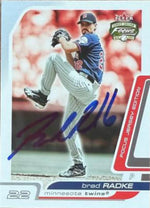 Brad Radke Signed 2003 Fleer Focus Jersey Edition Baseball Card - Minnesota Twins