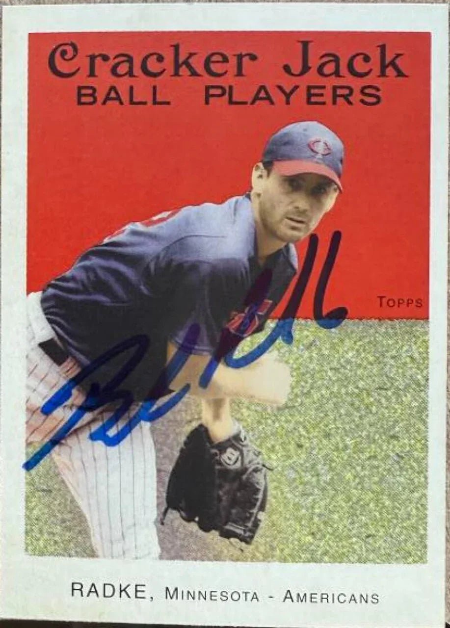 Brad Radke Signed 2004 Topps Cracker Jack Baseball Card - Minnesota Twins