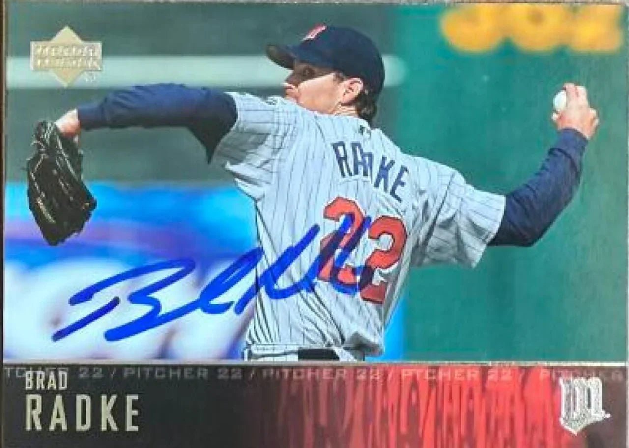 Brad Radke Signed 2004 Upper Deck Baseball Card - Minnesota Twins