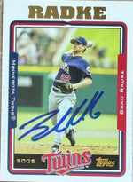 Brad Radke Signed 2005 Topps Baseball Card - Minnesota Twins