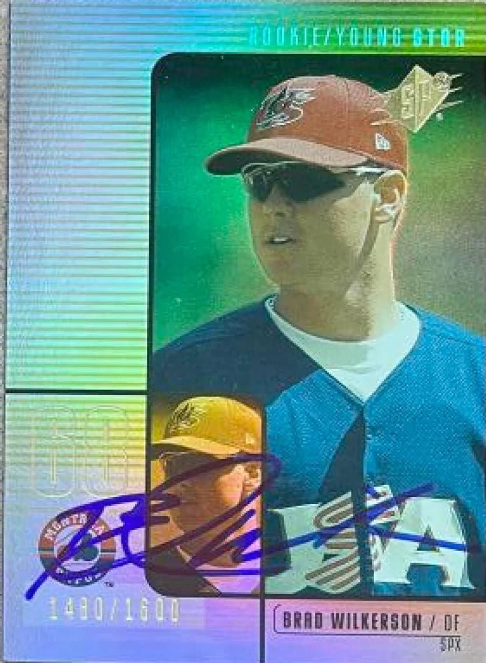 Brad Wilkerson Signed 2000 SPx Baseball Card - Montreal Expos