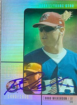 Brad Wilkerson Signed 2000 SPx Baseball Card - Montreal Expos