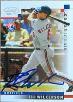 Brad Wilkerson Signed 2003 Leaf Baseball Card - Montreal Expos
