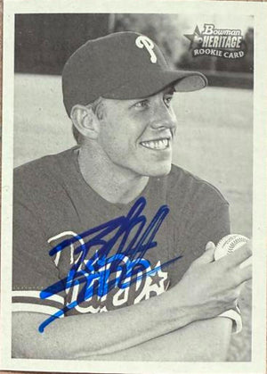 Brandon Duckworth Signed 2001 Bowman Heritage Baseball Card - Philadelphia Phillies #293