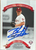 Brandon Duckworth Signed 2002 Donruss Classics Baseball Card - Philadelphia Phillies #24