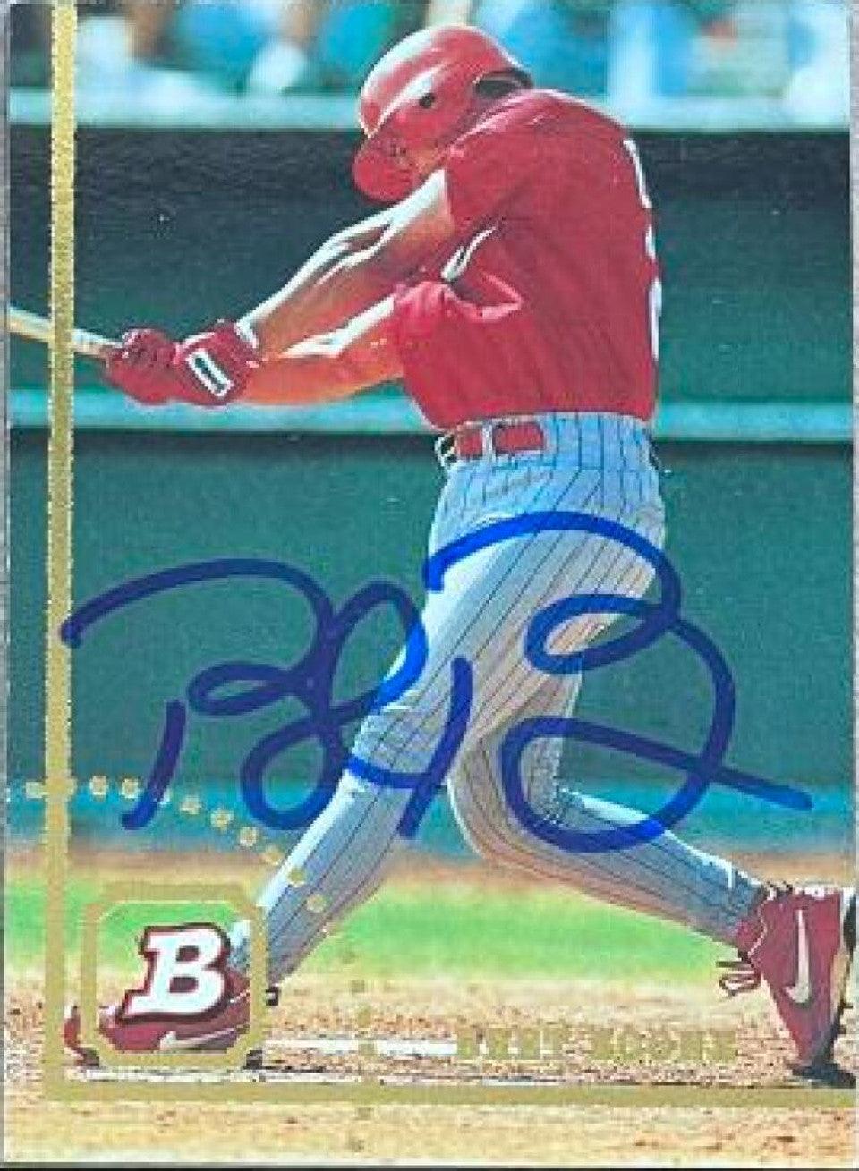 Bret Boone Signed 1994 Bowman Baseball Card - Cincinnati Reds - PastPros