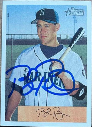 Bret Boone Signed 2002 Bowman Heritage Baseball Card - Seattle Mariners