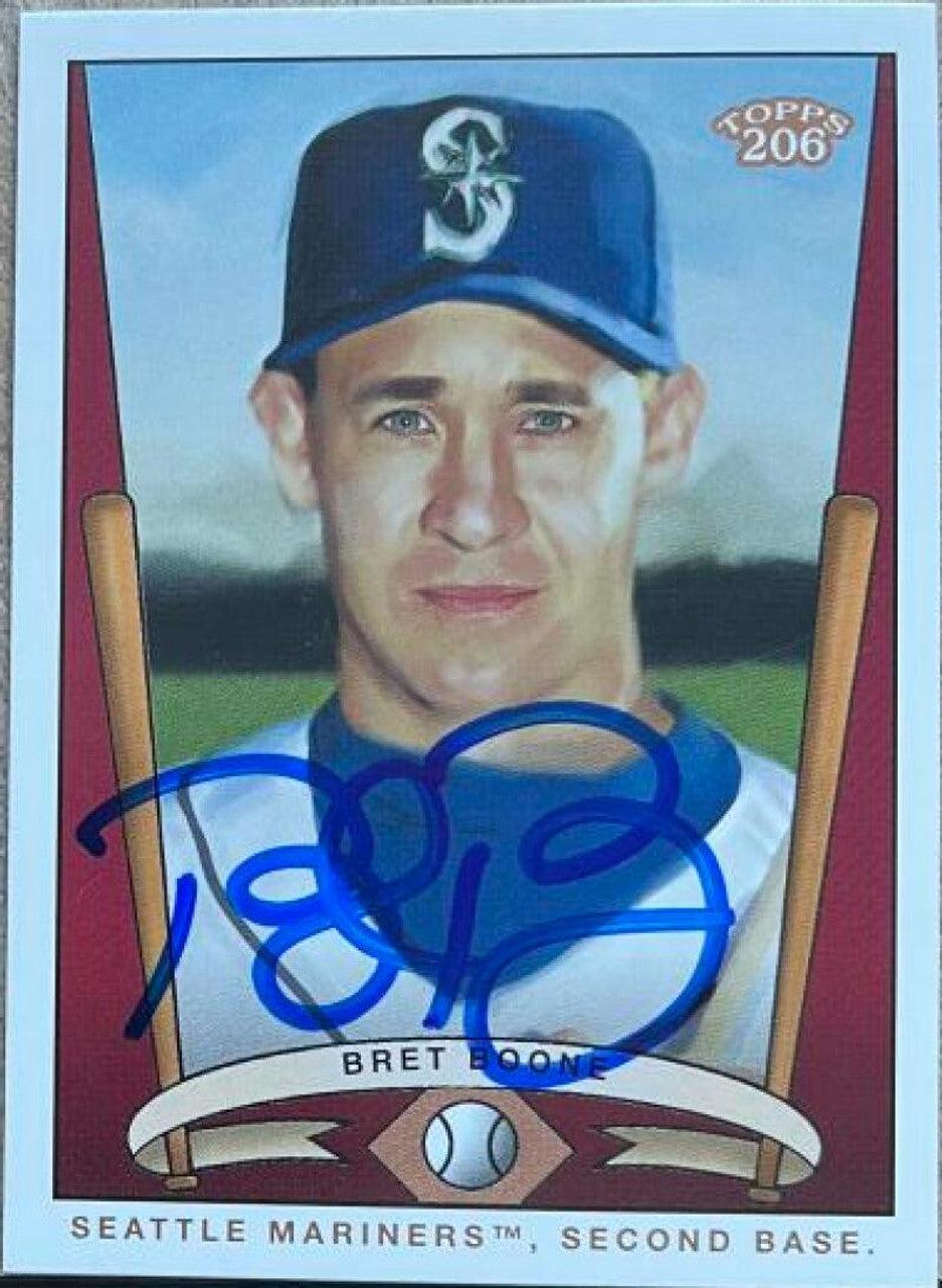 Bret Boone Signed 2002 Topps 206 (Team 206 Series 2) Baseball Card - Seattle Mariners - PastPros