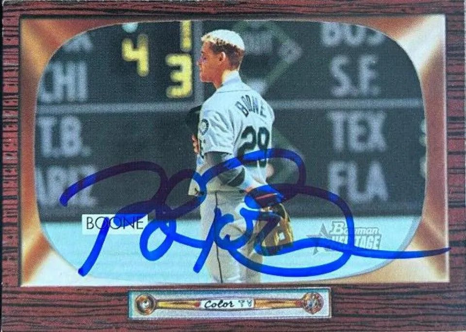 Bret Boone Signed 2004 Bowman Heritage Baseball Card - Seattle Mariners