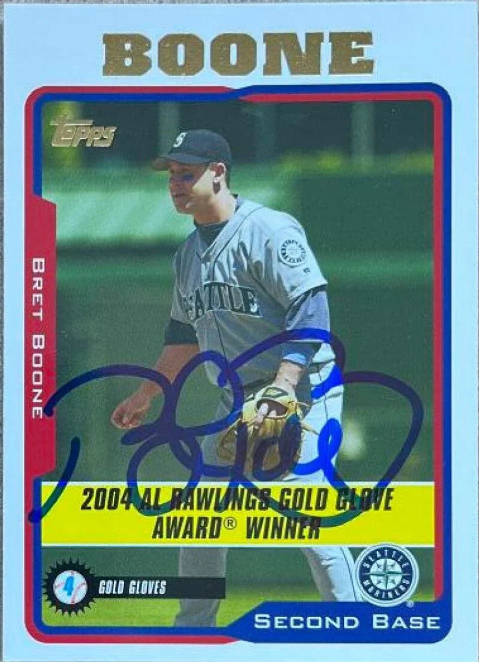 Bret Boone Signed 2005 Topps Baseball Card - Seattle Mariners