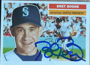 Bret Boone Signed 2005 Topps Heritage Baseball Card - Seattle Mariners - PastPros