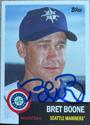 Bret Boone Signed 2016 Topps Archives Baseball Card - Seattle Mariners