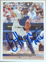 Brian Harper Signed 1993 Upper Deck Baseball Card - Minnesota Twins