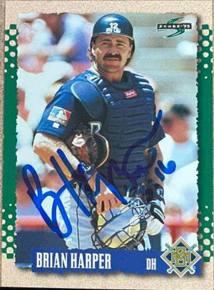 Brian Harper Signed 1995 Score Baseball Card - Milwaukee Brewers - PastPros