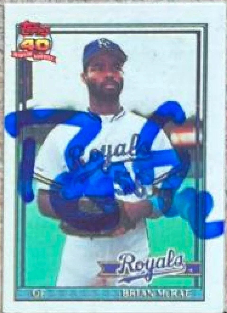 Brian McRae Signed 1991 Topps Micro Baseball Card - Kansas City Royals