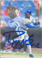 Brian McRae Signed 1993 Flair Baseball Card - Kansas City Royals - PastPros