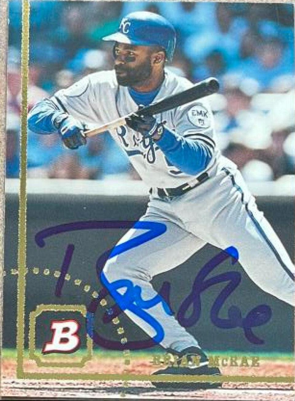 Brian McRae Signed 1994 Bowman Baseball Card - Kansas City Royals - PastPros