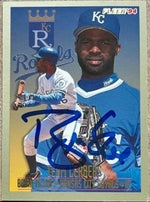 Brian McRae Signed 1994 Fleer Team Leaders Baseball Card - Kansas City Royals