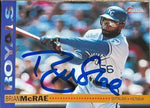 Brian McRae Signed 1994 O-Pee-Chee Baseball Card - Kansas City Royals