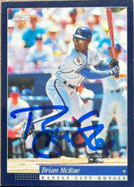 Brian McRae Signed 1994 Score Baseball Card - Kansas City Royals - PastPros